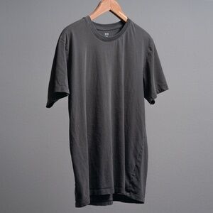 Uniqlo Men's Lg Olive Green T-shirt Supima Cotton